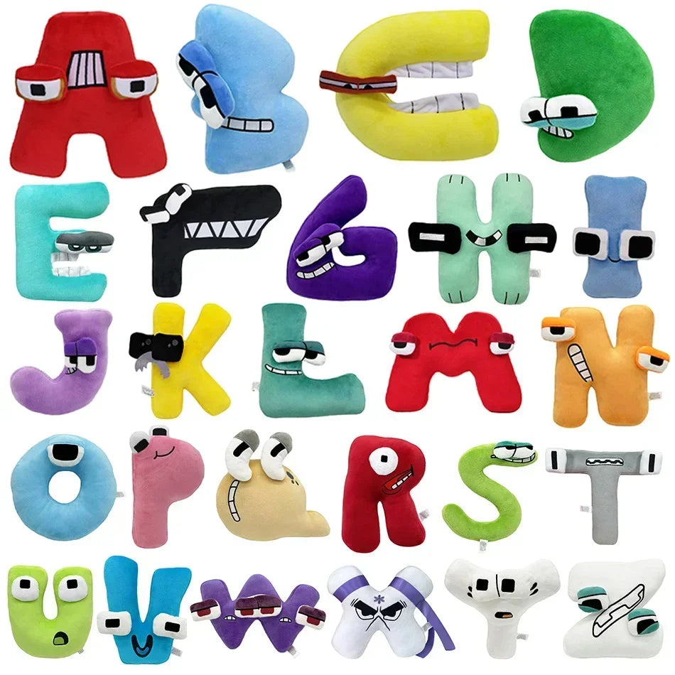 new hot Enlightenment Montessori Plush Toy Doll Gifts Anime Doll Kawaii 26 English Letters Stuffed Toys Alphabet Lore Plush Toys