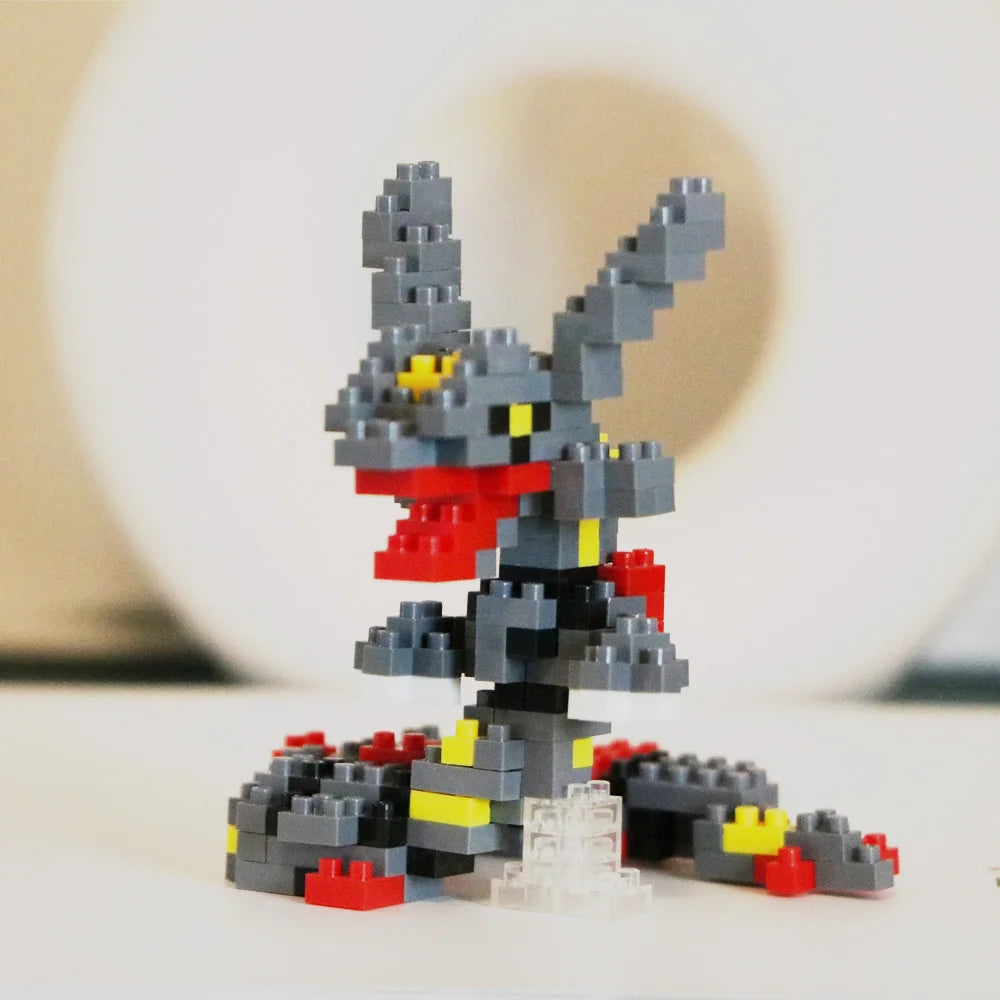 Pokemon Gengar Lucario Mewtwo Building Blocks Piplup Mega Rayquaza Charizard Assembled Mini Bricks Toys For Kid Christmas Gift