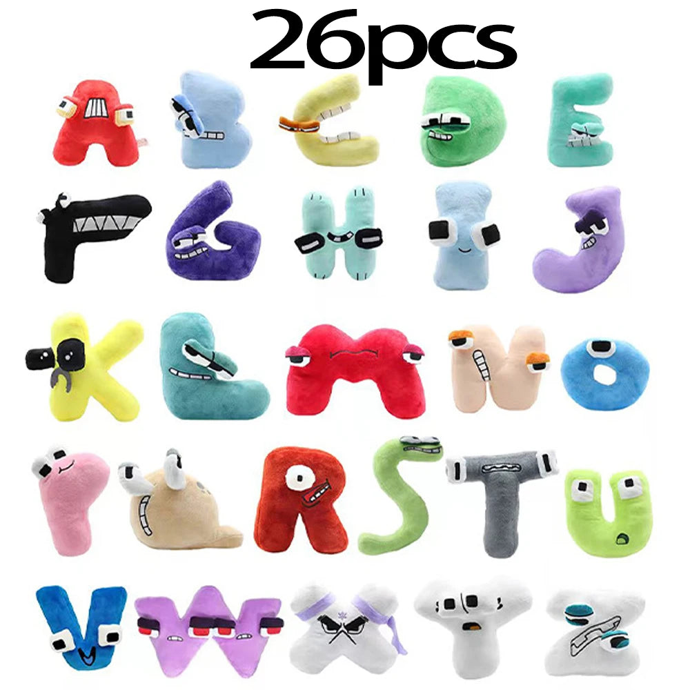 new hot Enlightenment Montessori Plush Toy Doll Gifts Anime Doll Kawaii 26 English Letters Stuffed Toys Alphabet Lore Plush Toys