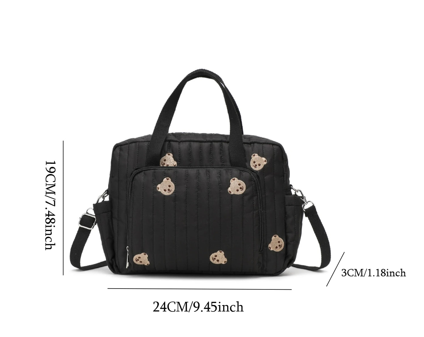 Personalized Name Mommy Bag Handheld One Shoulder Oblique Cross Bag Outgoing Convenient Multi Functional Mother and Baby Bag