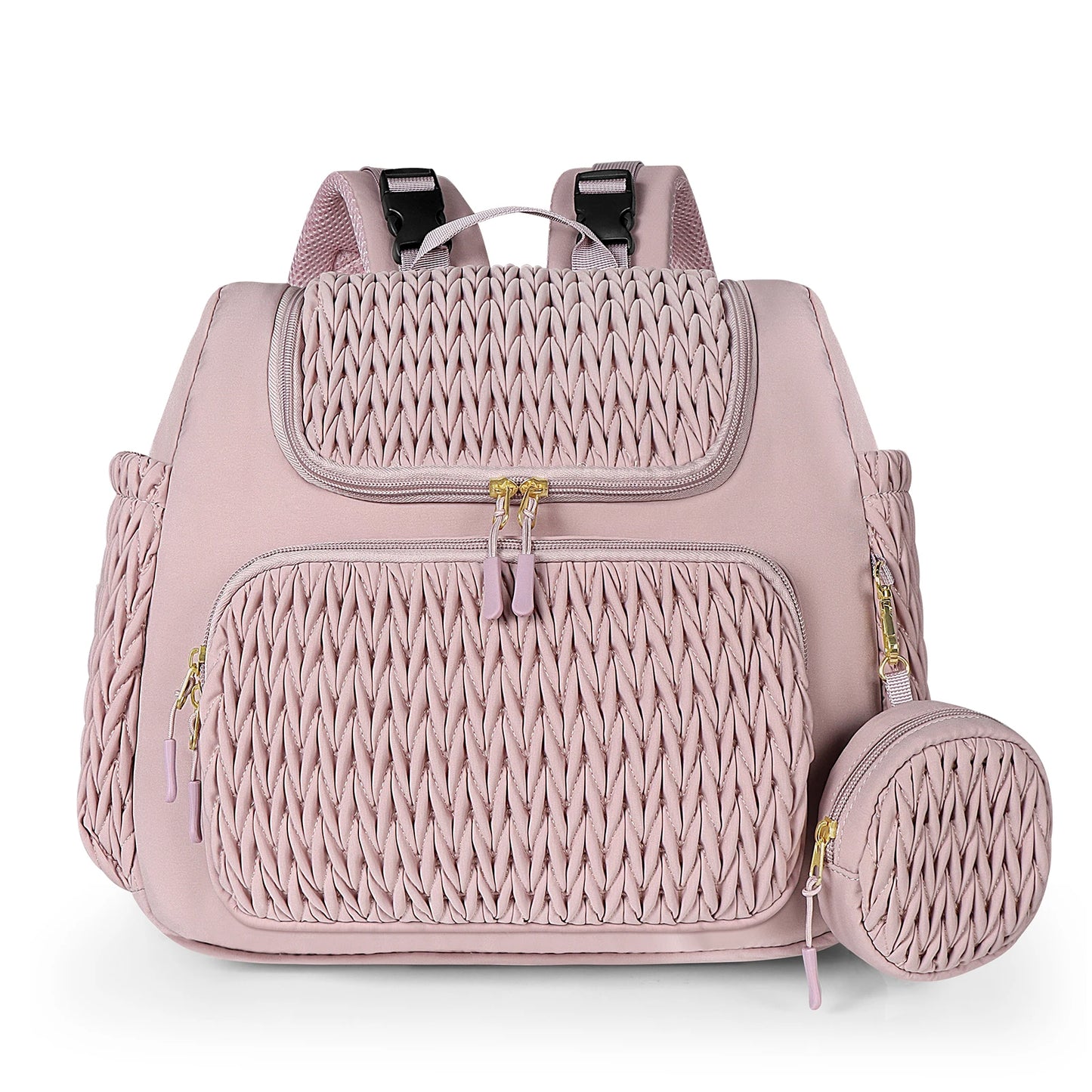 Buylor Large Capacity Mom Backpack Fashion Backpack For Mothers Baby Stroller Hanging Bag Mommy Totes Outdoor Travel Backpack