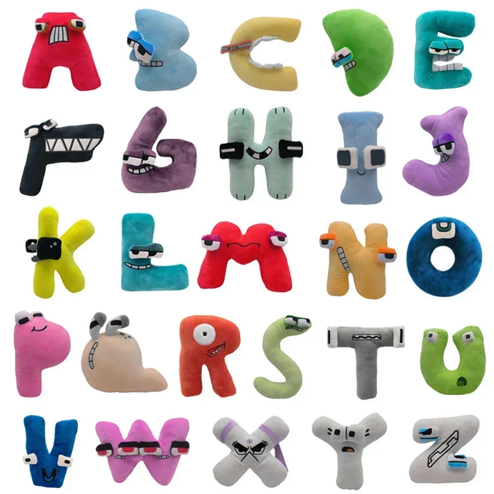 new hot Enlightenment Montessori Plush Toy Doll Gifts Anime Doll Kawaii 26 English Letters Stuffed Toys Alphabet Lore Plush Toys