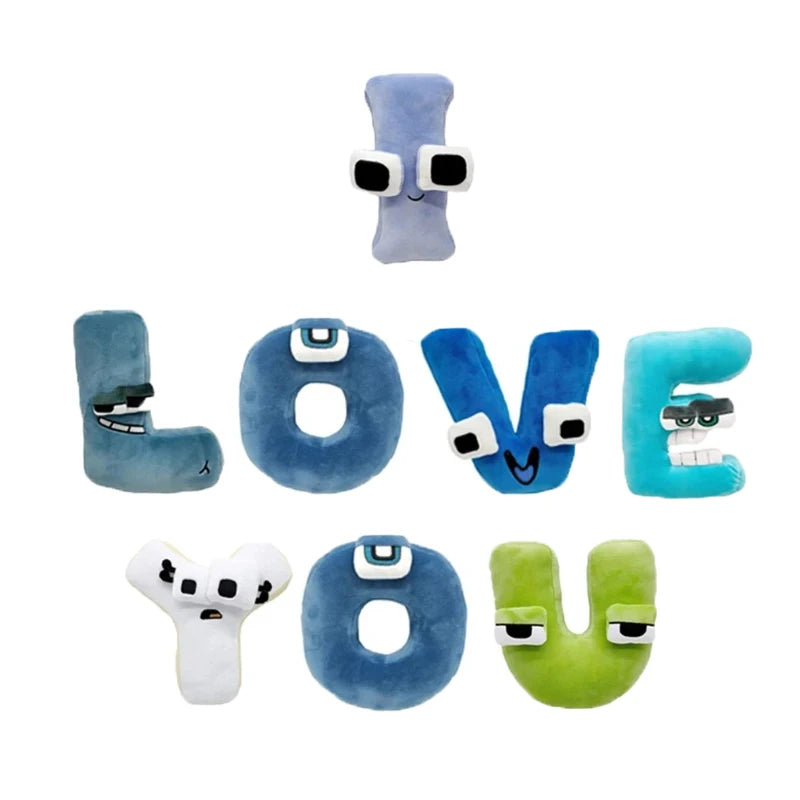new hot Enlightenment Montessori Plush Toy Doll Gifts Anime Doll Kawaii 26 English Letters Stuffed Toys Alphabet Lore Plush Toys