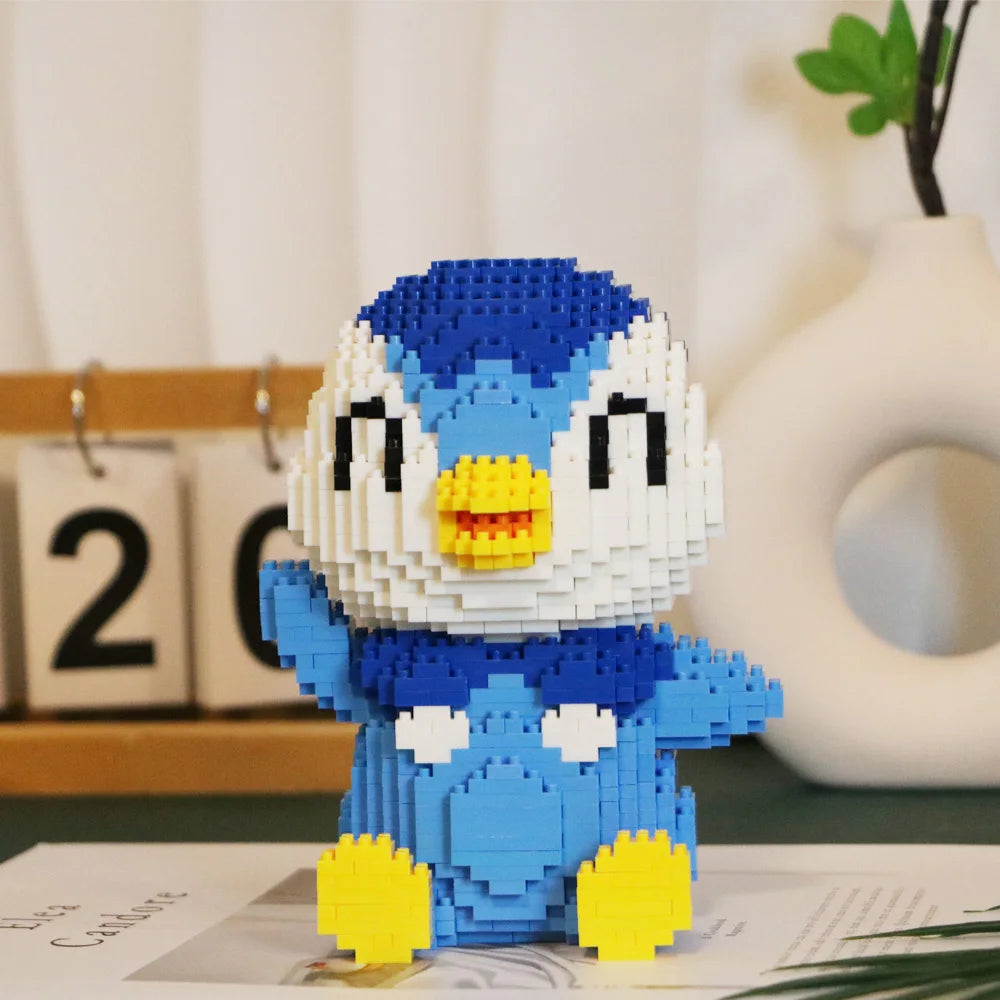 Pokemon Gengar Lucario Mewtwo Building Blocks Piplup Mega Rayquaza Charizard Assembled Mini Bricks Toys For Kid Christmas Gift