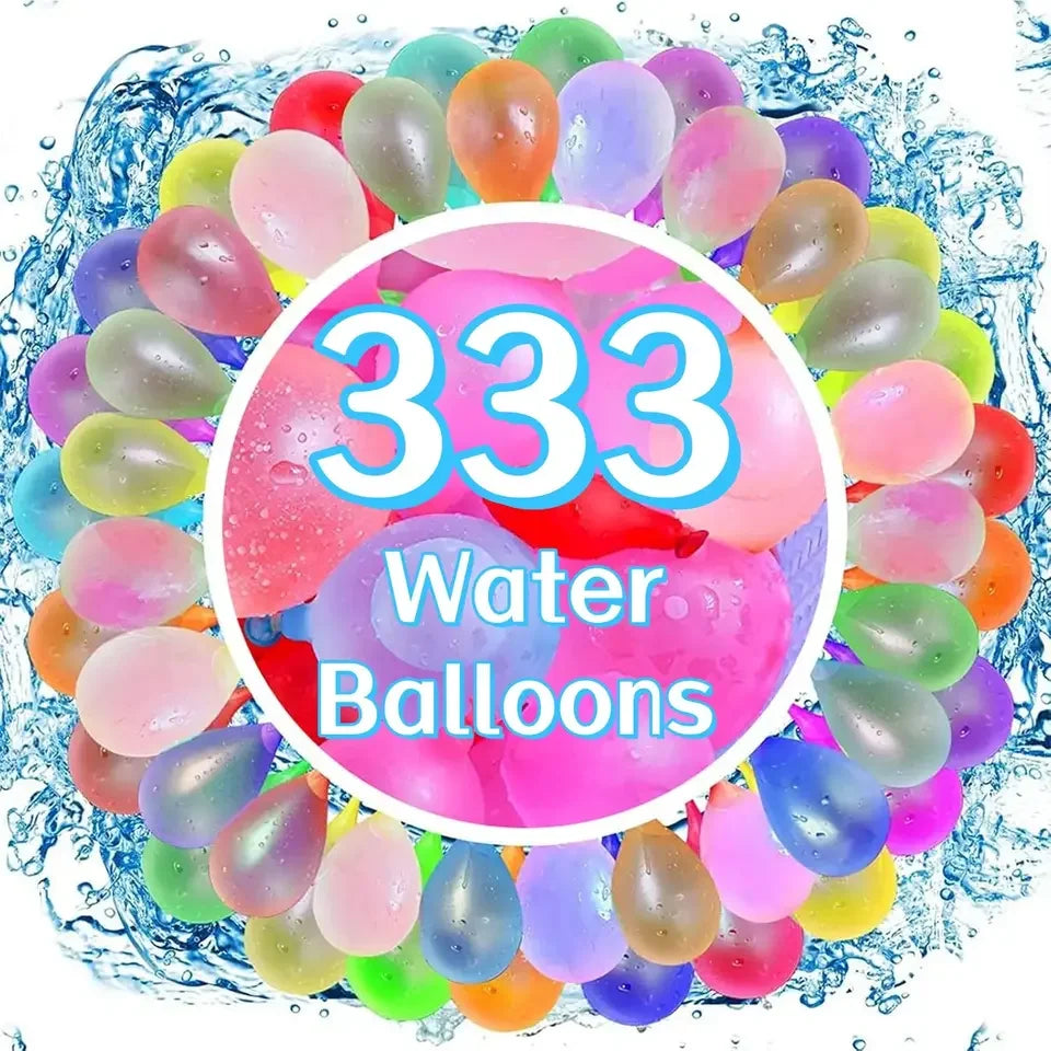 333Pcs Quick Fill Water Balloons Self-Tying Water Bombs Kids Summer Outdoor Pool Beach Splash Toys Family Party Fun Games