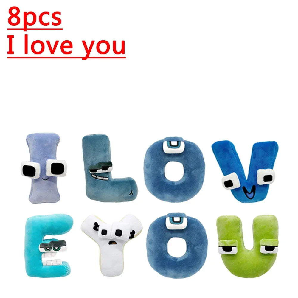 new hot Enlightenment Montessori Plush Toy Doll Gifts Anime Doll Kawaii 26 English Letters Stuffed Toys Alphabet Lore Plush Toys