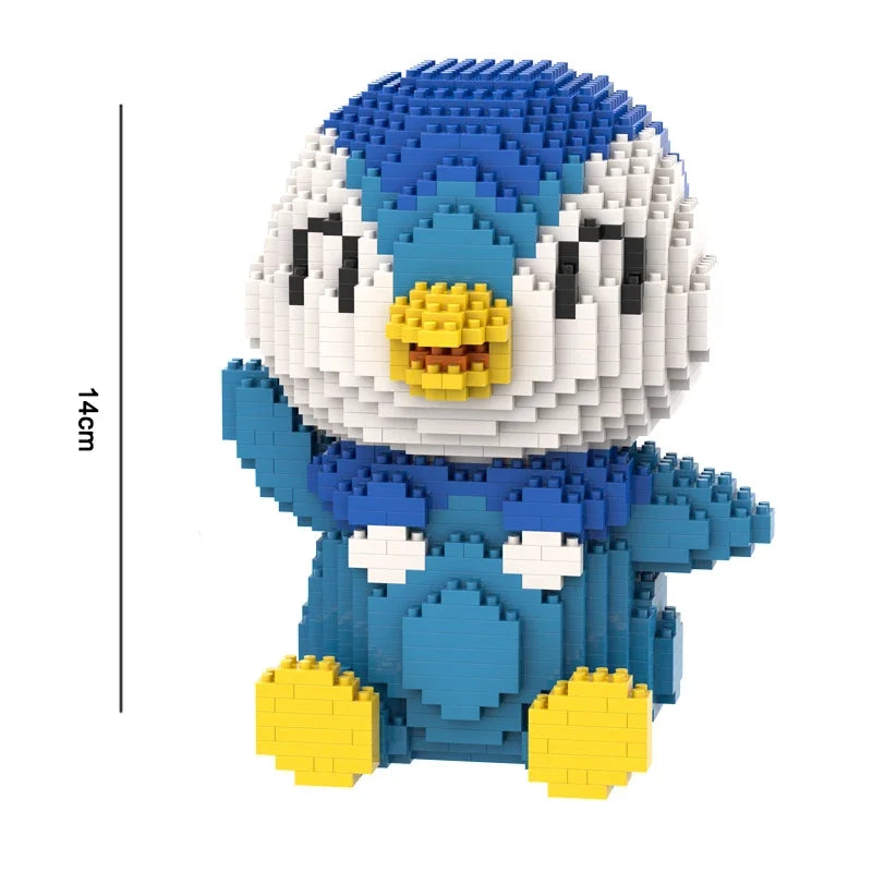 Pokemon Gengar Lucario Mewtwo Building Blocks Piplup Mega Rayquaza Charizard Assembled Mini Bricks Toys For Kid Christmas Gift