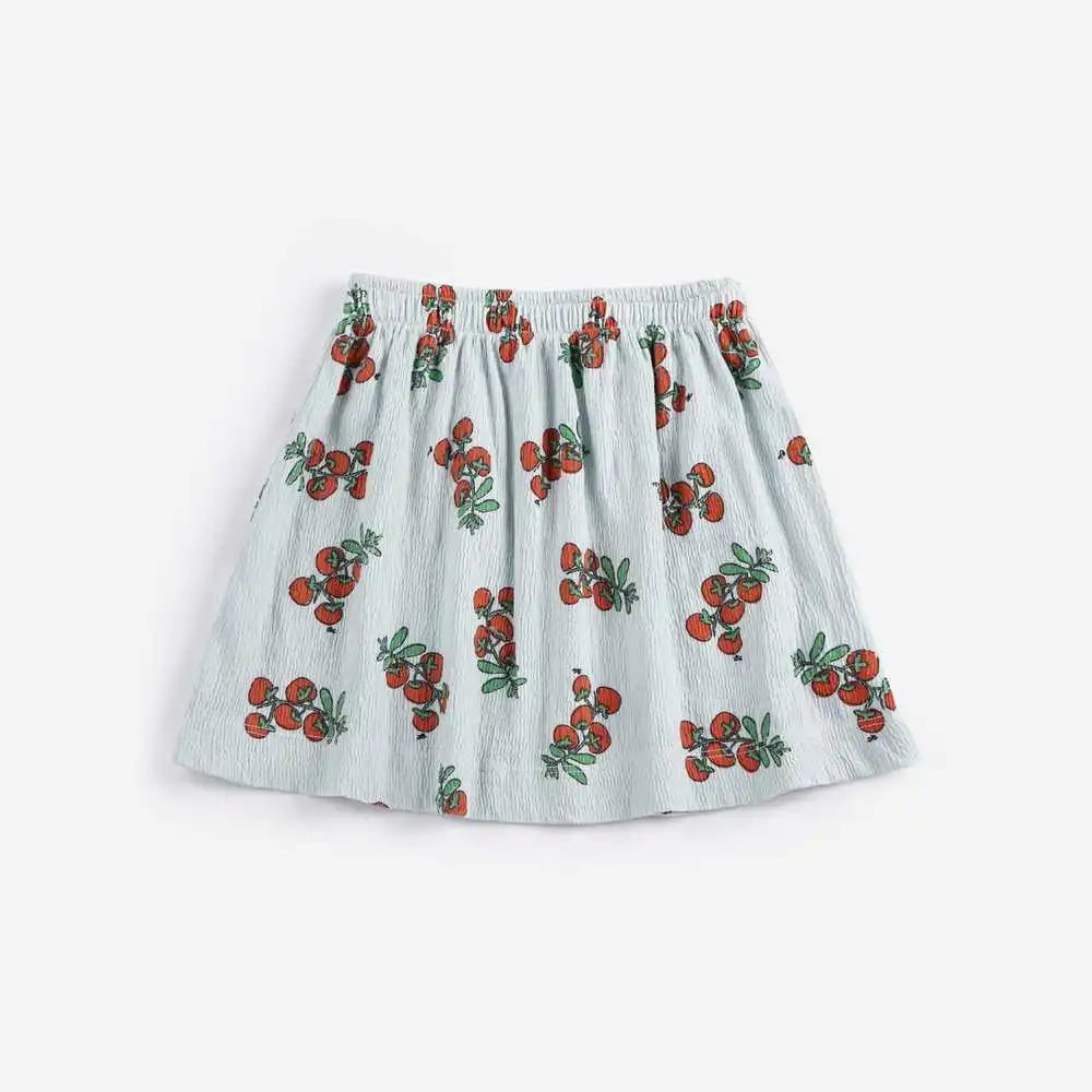 Fashion Girls Dress 2026 Spring Summer Flower Printed Fashion Dresses Baby Kids Skirts Series Outfit Clothing