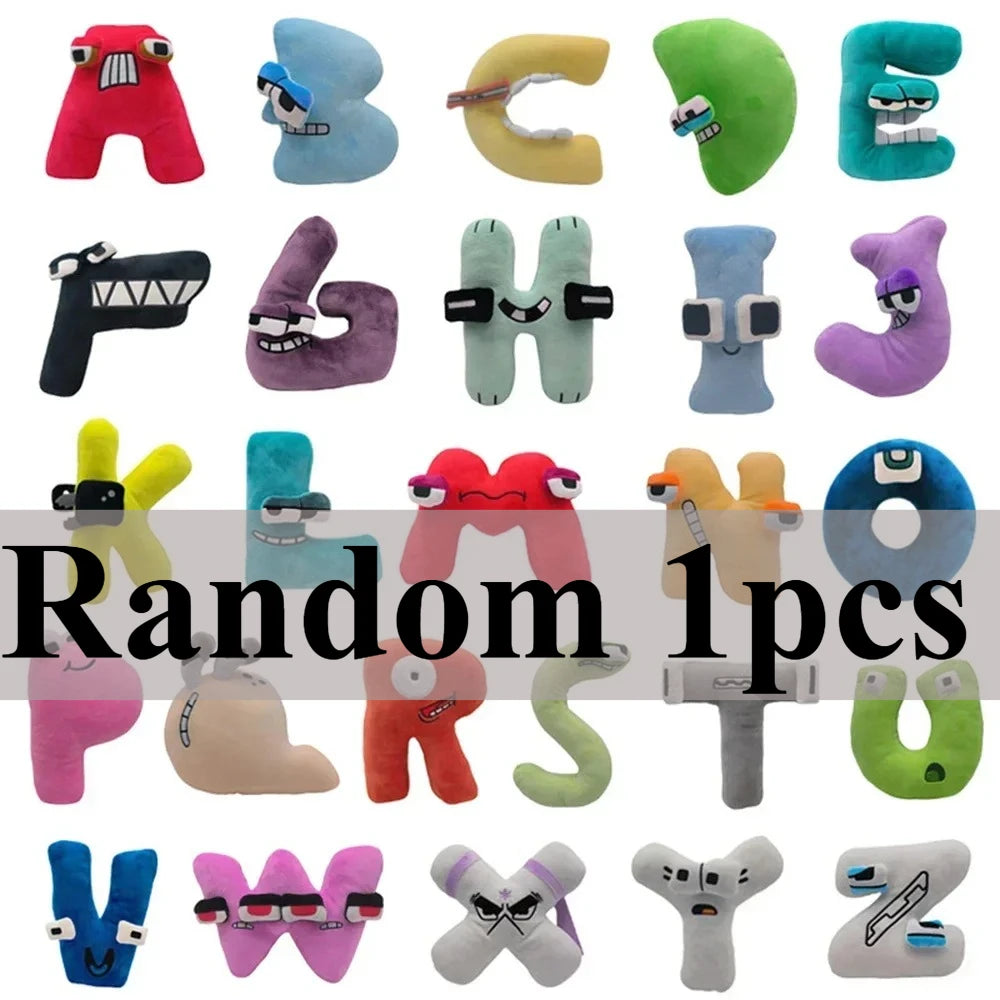 new hot Enlightenment Montessori Plush Toy Doll Gifts Anime Doll Kawaii 26 English Letters Stuffed Toys Alphabet Lore Plush Toys